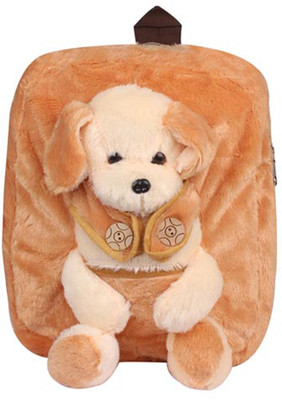 

Aliado Faux Fur Beige Coloured Zipper Closure Backpack Backpack(Beige, 5 inch)