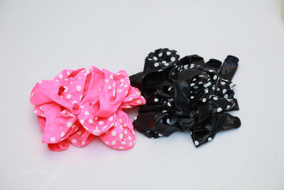 

shopely Printed (black & light pink) colour Polka Dot Balloons -pack of 100 Balloon(Multicolor, Pack of 100)