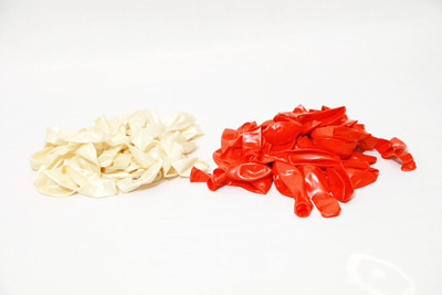 

shopely Solid (red & white) HD Balloons-pack of 200 Balloon(Multicolor, Pack of 200)