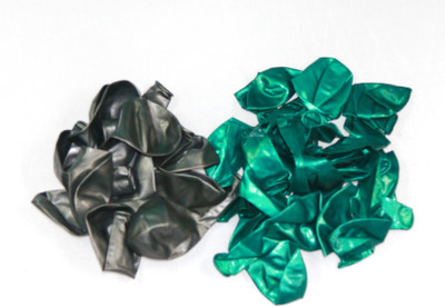 

shopely Solid (dark green & silver) HD Balloons-pack of 50 Balloon(Multicolor, Pack of 50)