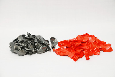 

shopely Solid (red & silver) HD Balloons-pack of 150 Balloon(Multicolor, Pack of 150)
