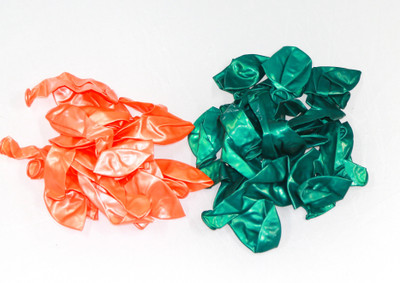 

shopely Solid (dark green & orange ) HD Balloons-pack of 100 Balloon(Multicolor, Pack of 100)