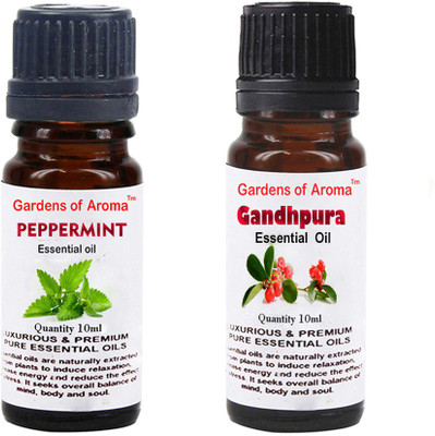 Gardens Of Aroma Peppermint Essential Oil And Gandhpura Essential Oil(20 ml)
