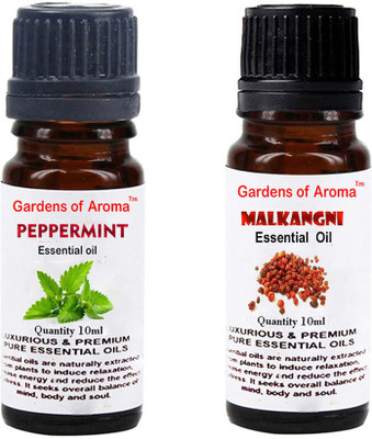 Gardens Of Aroma Peppermint Essential Oil And Malkangani Essential Oil(20 ml)