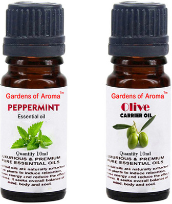 

Gardens Of Aroma Peppermint Essential Oil And Olive Carrier Oil(20 ml)