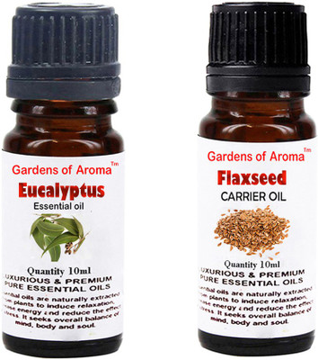 

Gardens Of Aroma Eucalyptus Essential Oil And Flaxseed Carrier Oil(20 ml)