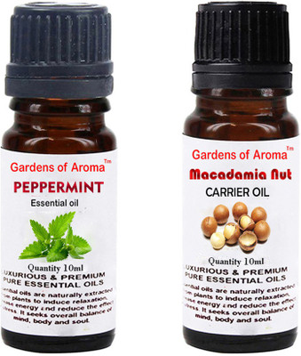 

Gardens Of Aroma Peppermint Essential Oil And Macadamia Nut Carrier Oil(20 ml)