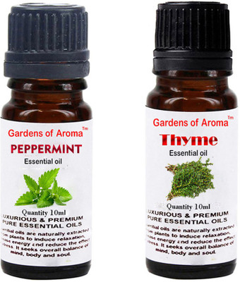 

Gardens Of Aroma Peppermint Essential Oil And Thyme Essential Oil(20 ml)