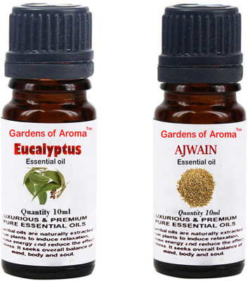 

Gardens Of Aroma Eucalyptus Essential Oil And Ajwain Essential Oil(20 ml)