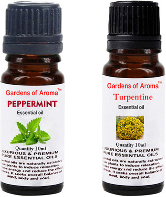 

Gardens Of Aroma Peppermint Essential Oil And Turpentine Essential Oil(20 ml)