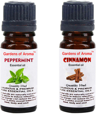

Gardens Of Aroma Peppermint Essential Oil And Cinnamon Essential Oil(20 ml)