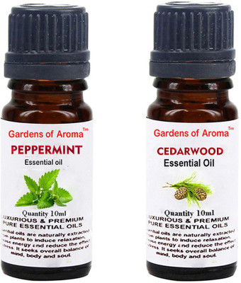 

Gardens Of Aroma Peppermint Essential Oil And Cedarwood Essential Oil(20 ml)