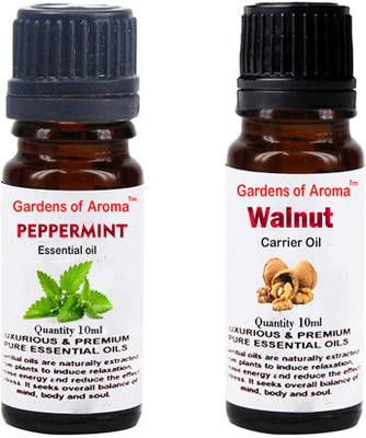 

Gardens Of Aroma Peppermint Essential Oil And Walnut Carrier Oil(20 ml)