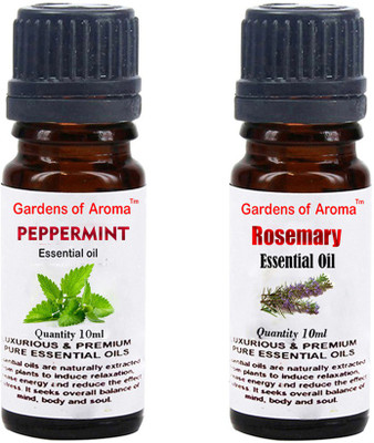

Gardens Of Aroma Peppermint Essential Oil And Rosemary Essential Oil(20 ml)