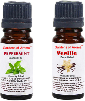 

Gardens Of Aroma Peppermint Essential Oil And Vanilla Essential Oil(20 ml)