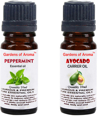 

Gardens Of Aroma Peppermint Essential Oil And Avocado Carrier Oil(20 ml)