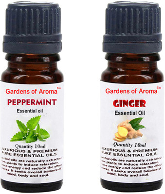 

Gardens Of Aroma Peppermint Essential Oil And Ginger Essential Oil(20 ml)