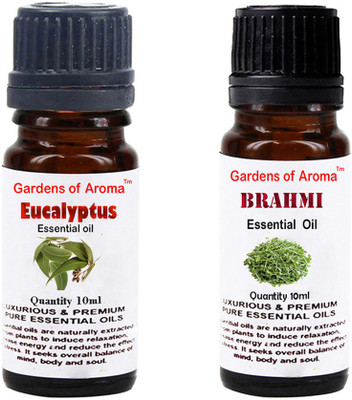 

Gardens Of Aroma Eucalyptus Essential Oil And Brahmi Essential Oil(20 ml)