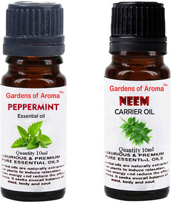 

Gardens Of Aroma Peppermint Essential Oil And Neem Carrier Oil(20 ml)