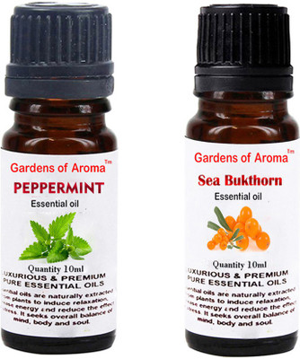 

Gardens Of Aroma Peppermint Essential Oil And Seabukthorn Essential Oil(20 ml)