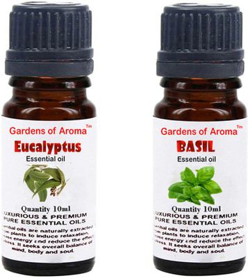 

Gardens Of Aroma Eucalyptus Essential Oil And Basil Essential Oil(20 ml)