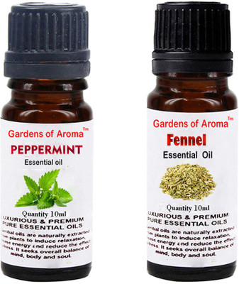 

Gardens Of Aroma Peppermint Essential Oi And Fennel Essential Oil(20 ml)