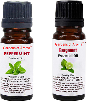 Gardens Of Aroma Peppermint Essential Oil And Bergamot Essential Oil(20 ml)