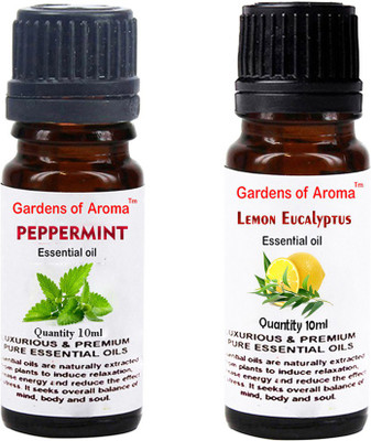 

Gardens Of Aroma Peppermint Essential Oil And Lemon eucalyptus Essential Oil(20 ml)
