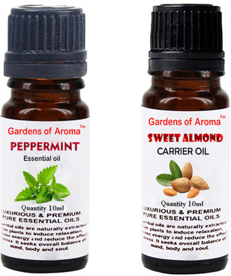 

Gardens Of Aroma Peppermint Essential Oil And sweet almond Carrier Oil(20 ml)
