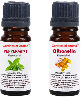 

Gardens Of Aroma Peppermint Essential Oil And Citronella Essential Oil(20 ml)