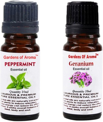 

Gardens Of Aroma Peppermint Essential Oil And Geranium Essential Oil(20 ml)