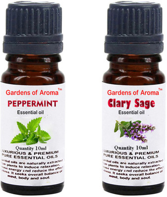 

Gardens Of Aroma Peppermint Essential Oil And Clary sage Essential Oil(20 ml)
