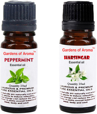 

Gardens Of Aroma Peppermint Essential Oil And Harshingar Essential Oil(20 ml)