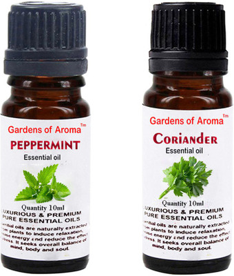 

Gardens Of Aroma Peppermint Essential Oil And Coriander Essential Oil(20 ml)
