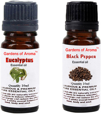 

Gardens Of Aroma Eucalyptus Essential Oil And Black pepper Essential Oil(20 ml)