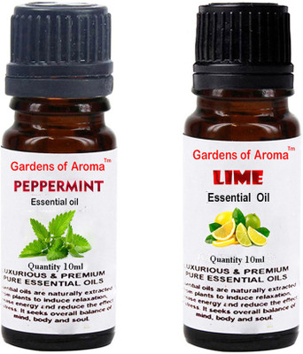 

Gardens Of Aroma Peppermint Essential Oil And Lime Essential Oil(20 ml)