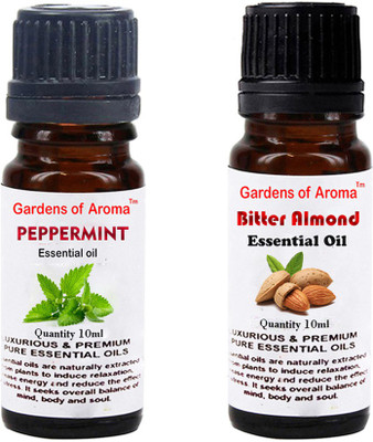 

Gardens Of Aroma Peppermint Essential Oil And Bitter Almond Essential Oil(20 ml)