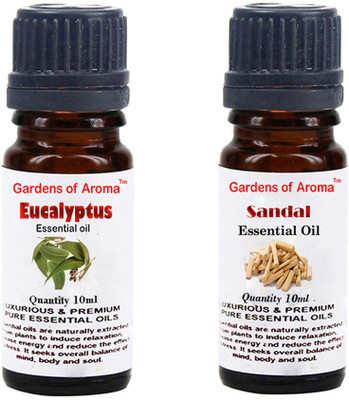 

Gardens Of Aroma Eucalyptus Essential Oil And Sandal Essential Oil(20 ml)