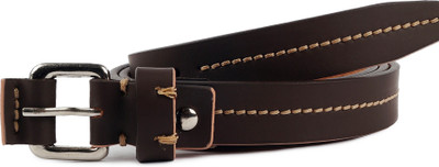 

Waist wire Women Casual Brown Genuine Leather Belt