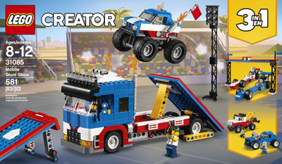 

Lego Mobile Stunt Show (581 Pcs)(Multicolor)