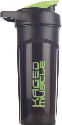 

KAGED MUSCLE SHAKER 600 ml Shaker(Pack of 1, Black), Green