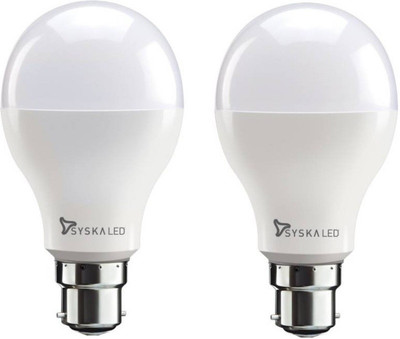 

Syska Led Lights 12 W Standard B22 LED Bulb(White, Pack of 2)