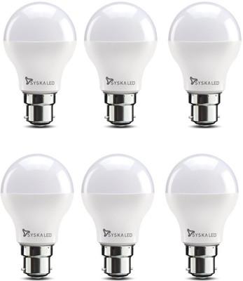 

Syska Led Lights 7 W Standard B22 D LED Bulb(White, Pack of 6)