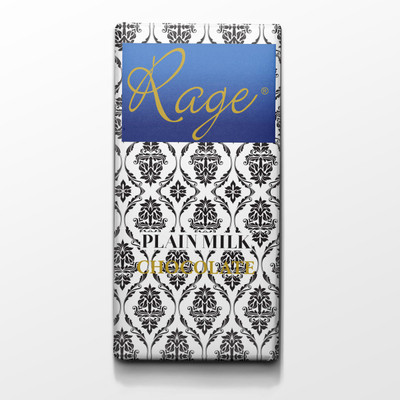 

Rage Damask Pattern - Milk Chocolate - Blue Ascent Packaging Chocolate Bars(90 g)
