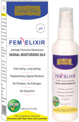 

Indus Valley Paraben Free Fem Elixir Intimate Feminine Moisturiser Intimate Moisturizer(100 ml, Pack of 1)