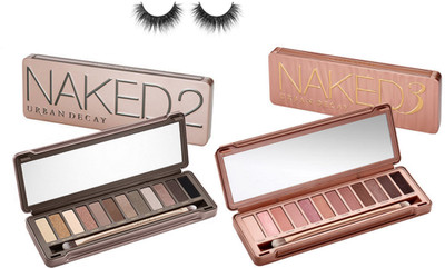 

studio Eyelashes, Naked2 & Naked3 Eyeshadow Palette(Set of 3)