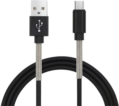 

Flyhitek Spring sync USB 2.4A Fast charging & data Sync & Charge Cable(Black)
