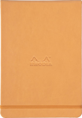 

Rhodia A5 Note Pad(118348C Boutique Orange Hardbound Line Ruled Webnotepad - A5 - 210 mm x 148 mm, Orange)
