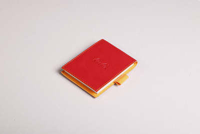 

Rhodia A6 Note Pad(138213C Boutique rama Poppy Stapled Line Ruled Notepad with Leatherette Cover - No. 13 - 158 mm x 115 mm (for No. 13 Notepad - 148 mm x 105 mm, Poppy)