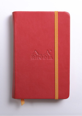 

Rhodia A6 Note Book(118633C rama Poppy Clothbound Blank Notebook - A6 - 140 mm x 90 mm, Poppy)